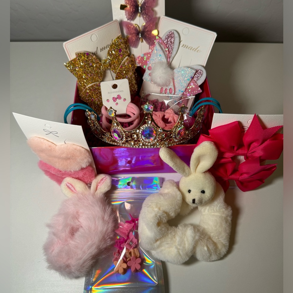 Princess Glamour Gift set. Royal hair accessories for girl. Gift for her. - Picture 4 of 6